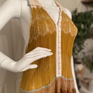 Free People Peplum Knit Tank Top Sz Small NWT